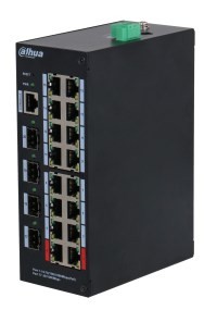 Dahua Technology HS4420-16GT-190 przełącznik sieciowy Zarządzany L2 Gigabit Ethernet (10/100/1000) Obsługa PoE Desktop Czarny