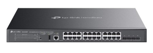 TP-Link SG5428XMPP przełącznik sieciowy Zarządzany L3 Gigabit Ethernet (10/100/1000) Obsługa PoE Czarny