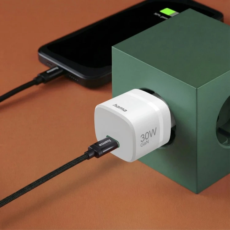 Hama 00201964 ładowarka do urządzeń przenośnych Smartfon, Tablet, Power bank, Zestaw słuchawkowy Biały Prąd przemienny Szybkie ładowanie Wewnętrzna
