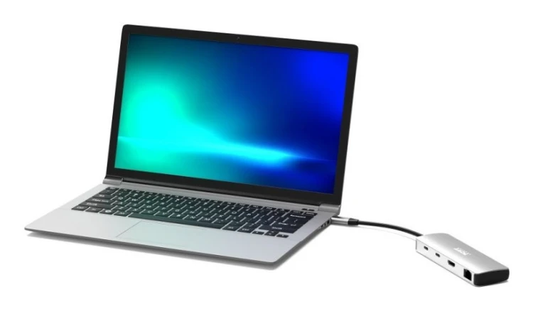 Port Designs 900164 stacja dokująca Przewodowa USB 3.2 Gen 1 (3.1 Gen 1) Type-C Stal nierdzewna