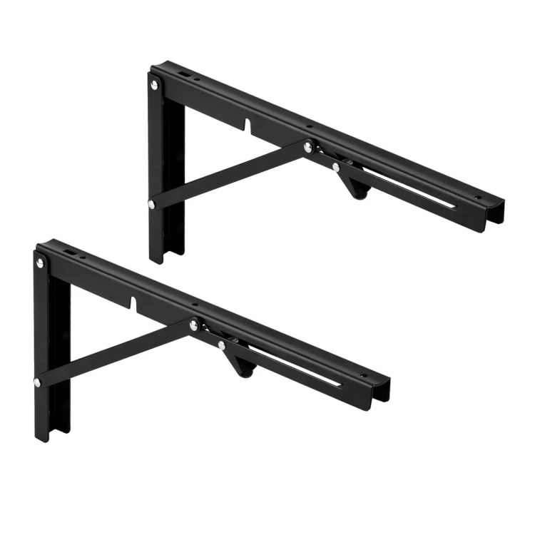 MACLEAN UCHWYT SKŁADANY POD PÓŁKĘ ŚCIENNĄ UCHWYT SKŁADANY PÓŁKI ŚCIENNEJ MACLEAN, MIN 250MM, MAX 500MM, MAX 50KG, 2 SZTUKI, M