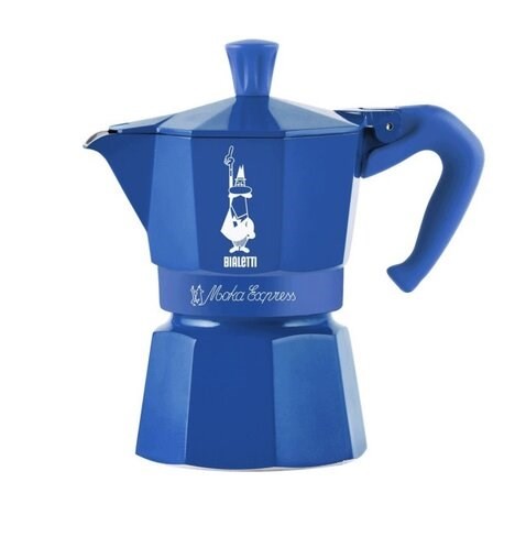 Kawiarka na 3 filiżanki Moka Express 5464 BIALETTI niebieska