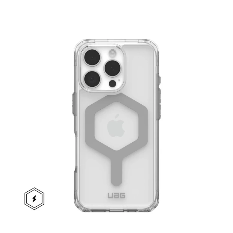 Urban Armor Gear Plyo pokrowiec na telefon komórkowy 16 cm (6.3") Srebrny, Przezroczysty