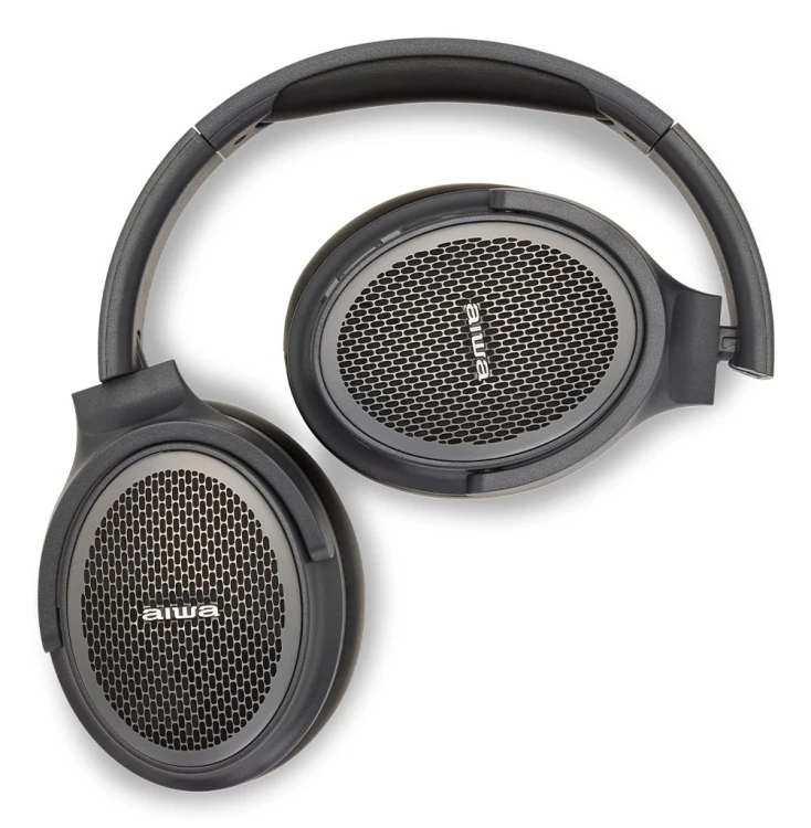 Aiwa HST-250BT/TN słuchawki/zestaw słuchawkowy Przewodowy i Bezprzewodowy Opaska na głowę Połączenia/muzyka Micro-USB Bluetooth Czarny