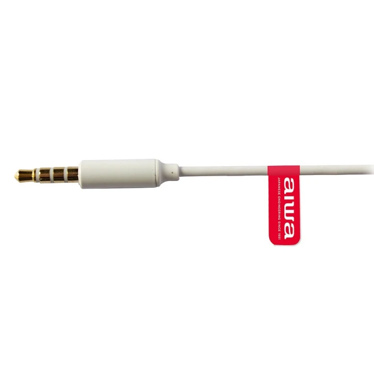 Aiwa ESTM-500WT słuchawki/zestaw słuchawkowy Przewodowa Douszny Połączenia/muzyka Biały