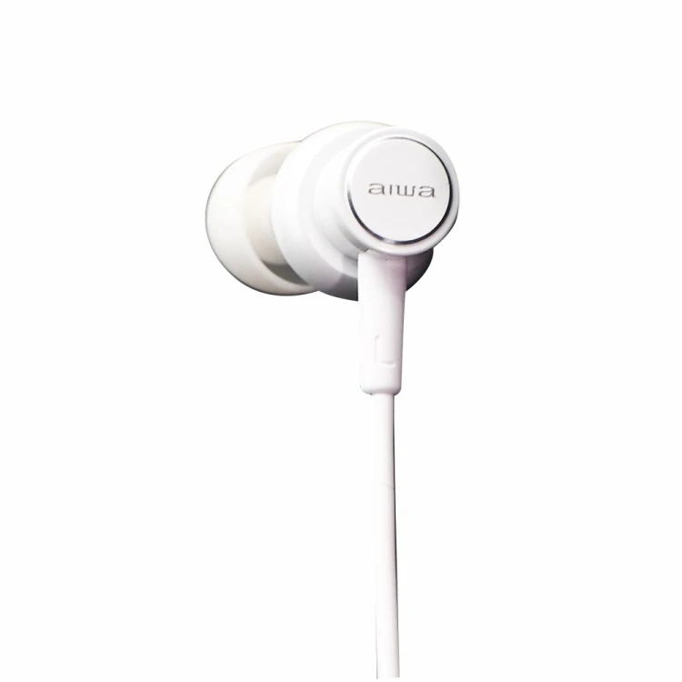 Aiwa ESTM-500WT słuchawki/zestaw słuchawkowy Przewodowa Douszny Połączenia/muzyka Biały