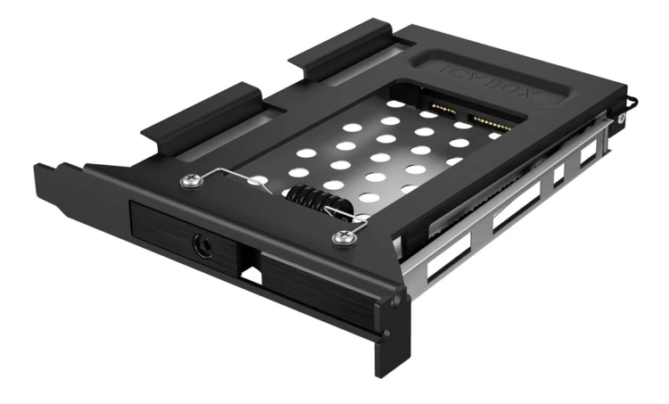 ICY BOX IB-2207StS 8,89 cm (3.5") Taca napędu pamięci masowej Czarny