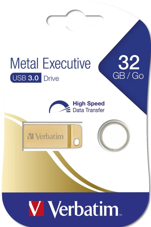 Verbatim Metal Executive pamięć USB 32 GB USB Typu-A 3.2 Gen 1 (3.1 Gen 1) Złoto
