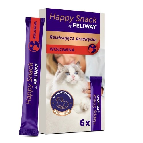 Ceva Happy snack by feliway wołowina 6szt
