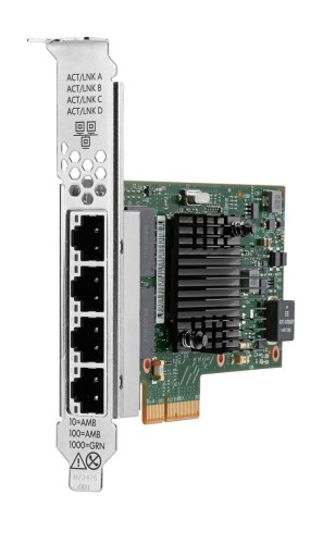 HPE Intel I350-T4 Ethernet 1Gb 4-port BASE-T Adapter for Wewnętrzny 1 Mbit/s