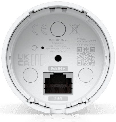 Ubiquiti U7 Mesh 5000 Mbit/s Biały Obsługa PoE