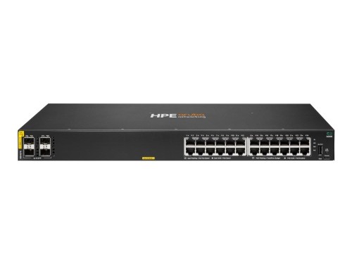 HPE Aruba Networking CX 6000 24p 10M/100M/1G Class4 PoE 4p SFP 1G 370W Switch Zarządzany L3 Gigabit Ethernet (10/100/1000) Obsługa PoE 1U