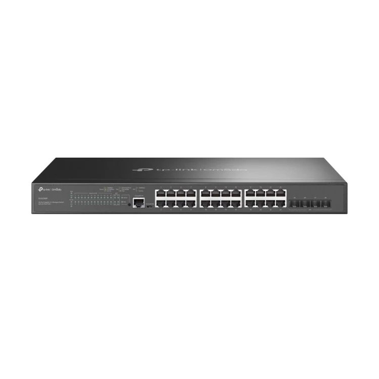 TP-Link Omada SG3428MP przełącznik sieciowy Zarządzany L2+ Gigabit Ethernet (10/100/1000) Obsługa PoE 1U Czarny