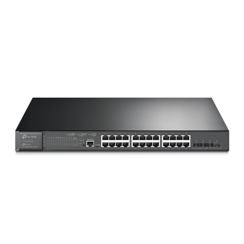 TP-Link JetStream TL-SG3428XMP przełącznik sieciowy Zarządzany L2+ Gigabit Ethernet (10/100/1000) Obsługa PoE 1U Czarny