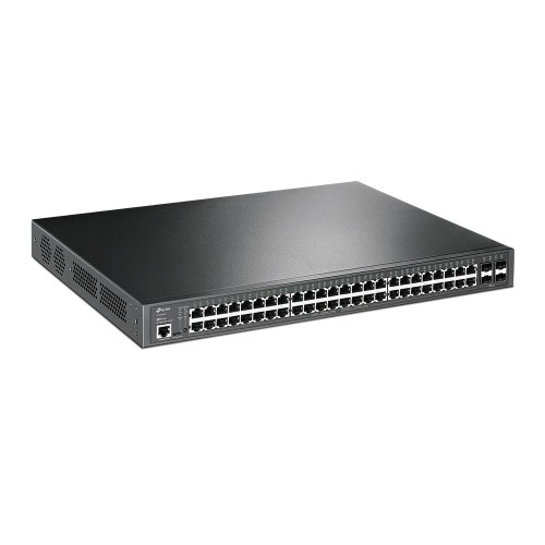 TP-Link JetStream TL-SG3452P przełącznik sieciowy Zarządzany L2/L3 Gigabit Ethernet (10/100/1000) Obsługa PoE 1U Czarny