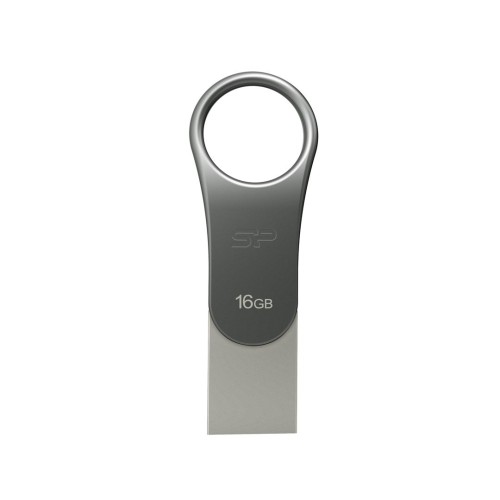 Silicon Power Mobile C80 pamięć USB 16 GB USB Type-A / USB Type-C 3.0 (3.1 Gen 1) Tytan