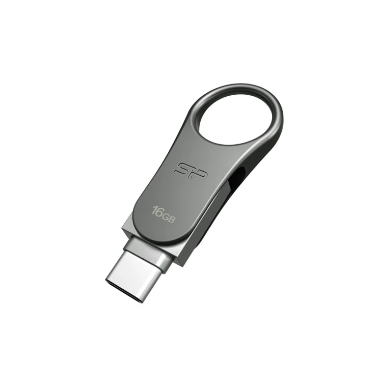 Silicon Power Mobile C80 pamięć USB 16 GB USB Type-A / USB Type-C 3.0 (3.1 Gen 1) Tytan