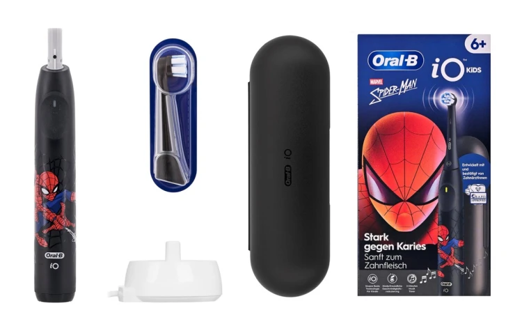 Oral-B iO Kids Spiderman Dziecko Obrotowa szczoteczka do zębów Czarny