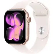Apple Watch Series 11 OLED 42 mm Cyfrowy 374 x 446 px Ekran dotykowy Złoto różowe Wi-Fi GPS