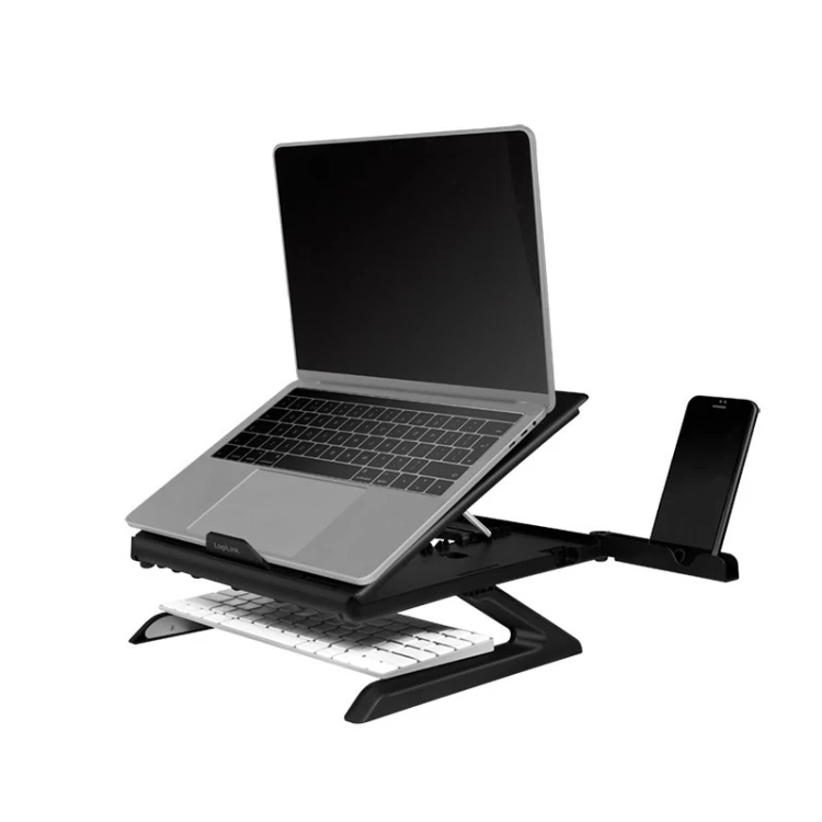 LogiLink AA0133 stojak na laptop Podstawka na notebooka Czarny 40,6 cm (16")