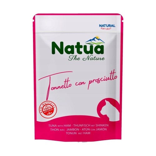 Natua Natural tuńczyk z szynką mokra karma dla kota 70g