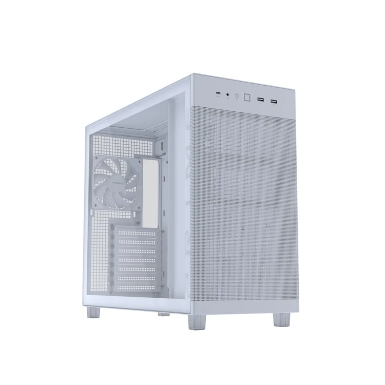 ASUS PRIME AP303 TG White Midi Tower Biały