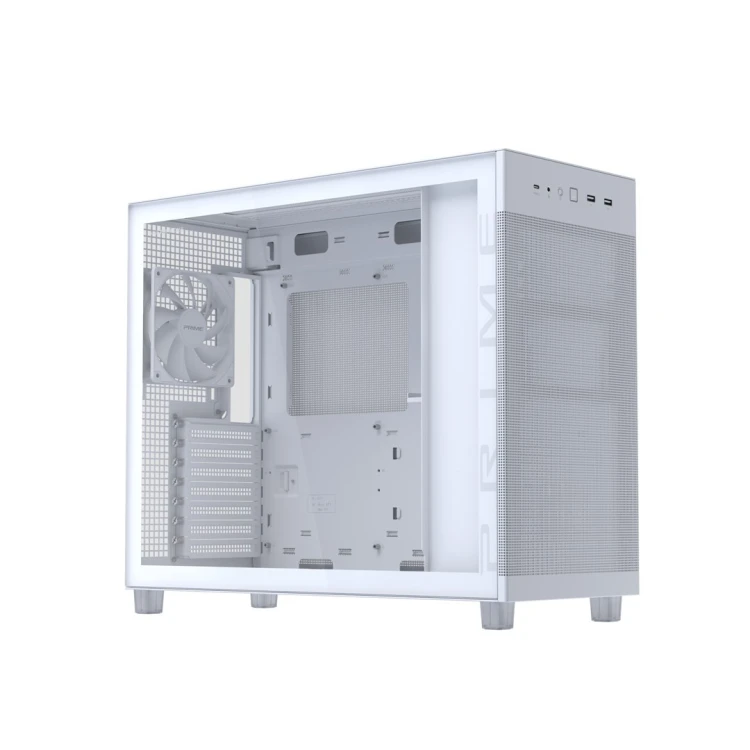 ASUS PRIME AP303 TG White Midi Tower Biały
