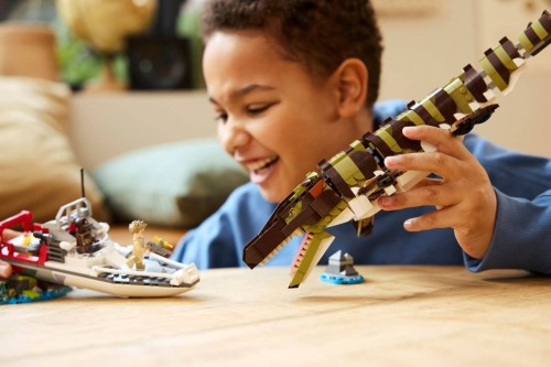 LEGO Jurassic World 76974 - Misja na łodzi i model mozazaura