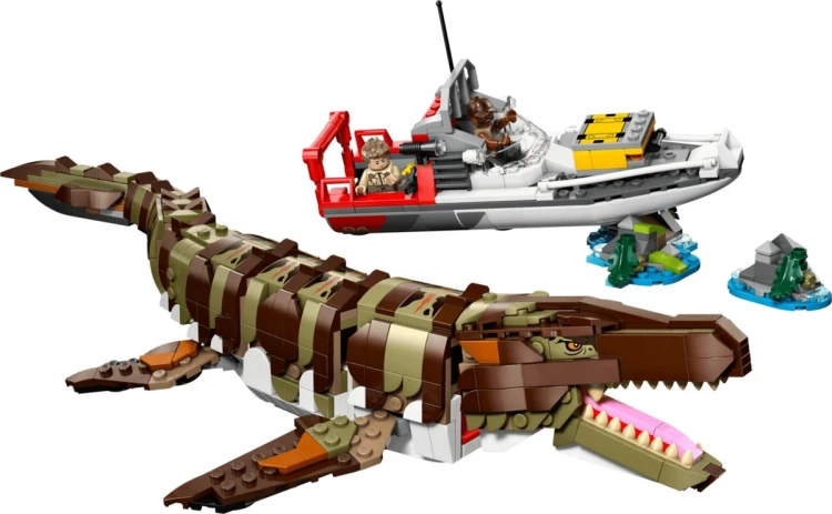LEGO Jurassic World 76974 - Misja na łodzi i model mozazaura