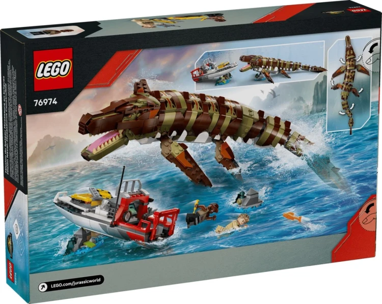 LEGO Jurassic World 76974 - Misja na łodzi i model mozazaura