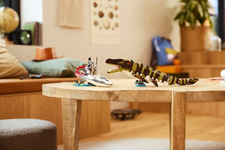 LEGO Jurassic World 76974 - Misja na łodzi i model mozazaura