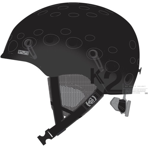 Kask męski K2 ROUTE black   51-55