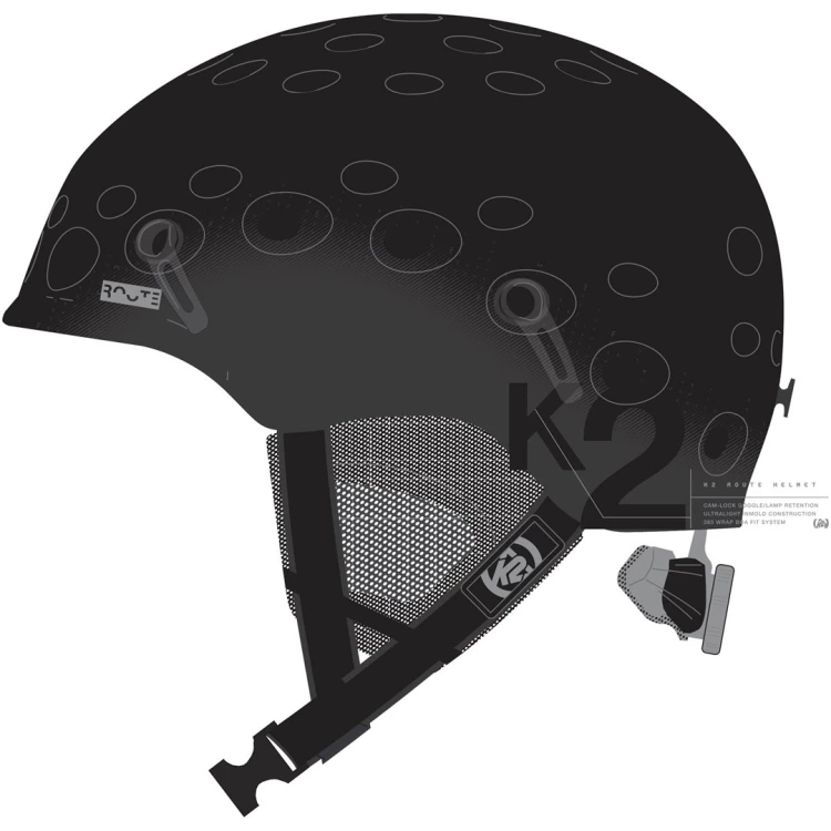 Kask męski K2 ROUTE black   51-55