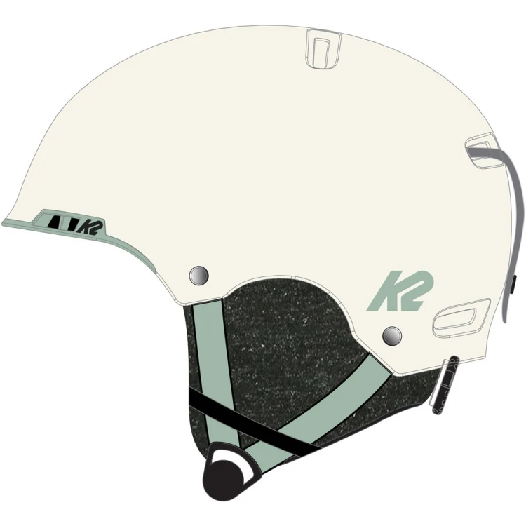 Kask damski K2 MERIDIAN white pearl   55-59