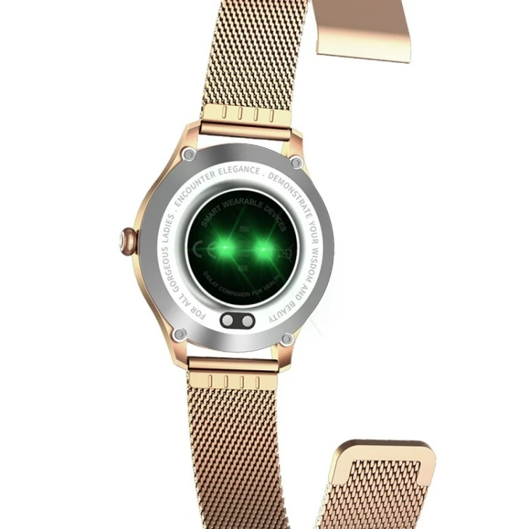 MaxCom FW42 GOLD smartwatch / zegarek sportowy 2,77 cm (1.09") TFT Cyfrowy 240 x 240 px Ekran dotykowy Złoto