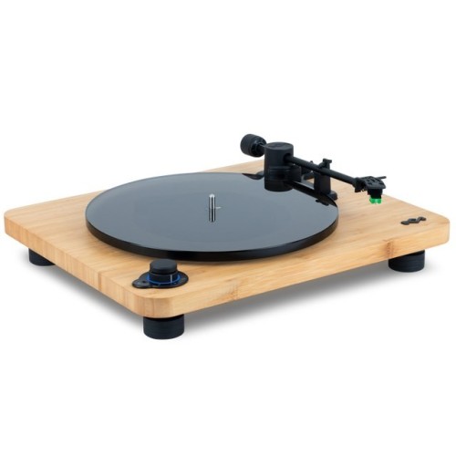 The House Of Marley EM-JT010-SB obrotowy talerz gramofonu Gramofon z napędem pasowym Czarny, Drewno