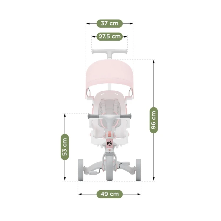 Rowerek 4w1 Noah 35 Pink
