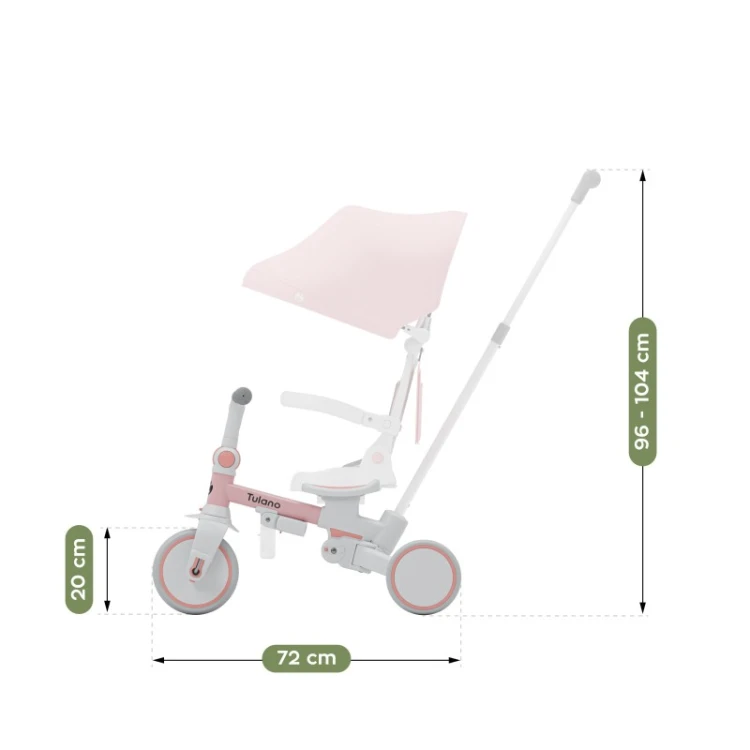 Rowerek 4w1 Noah 35 Pink