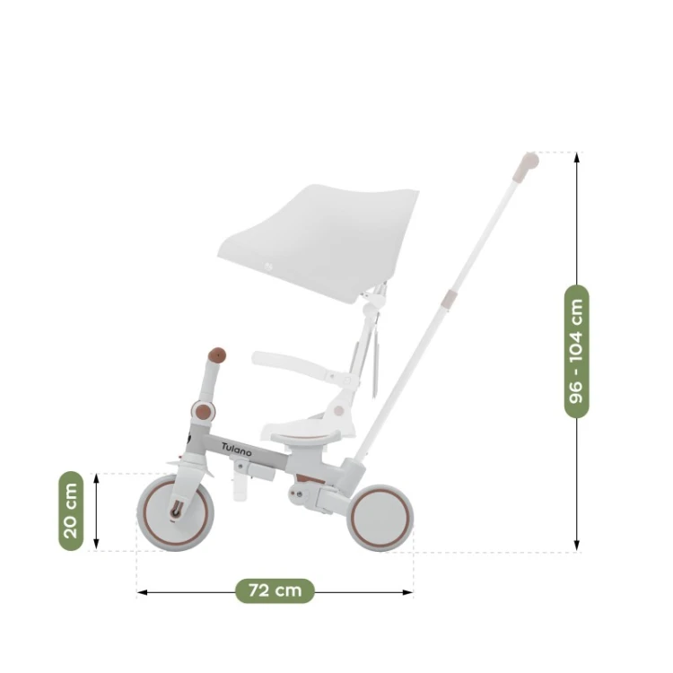 Rowerek 4w1 Noah 35 Grey