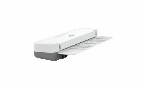 HP ONELAM Laminator 400 A4, na zimno/ciepło, zintegrowany trymer, zaokrąglacz rogów, prędkość 40cm/min + 15 folii: 3xA4, 4xA5, 4xA6, 4xB-CARD, biały