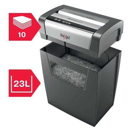 Rexel Niszczarka Momentum X410, 10 kartek, 23 l kosz