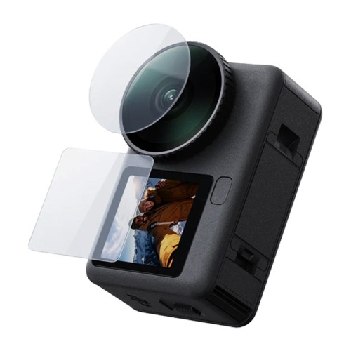 Zestaw szkieł hartowanych  Telesin dla DJI Osmo Action 6 ( 2x Obiektyw + ekran)