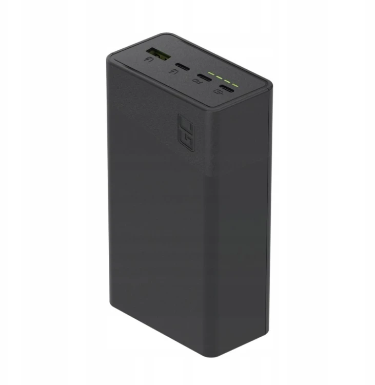 Powerbank Greencell PowerPlay 30 - czarny 30 000mAh, 22,5W, 4 porty