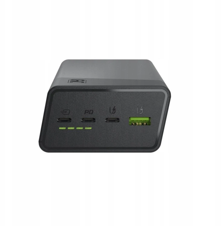 Powerbank Greencell PowerPlay 30 - czarny 30 000mAh, 22,5W, 4 porty