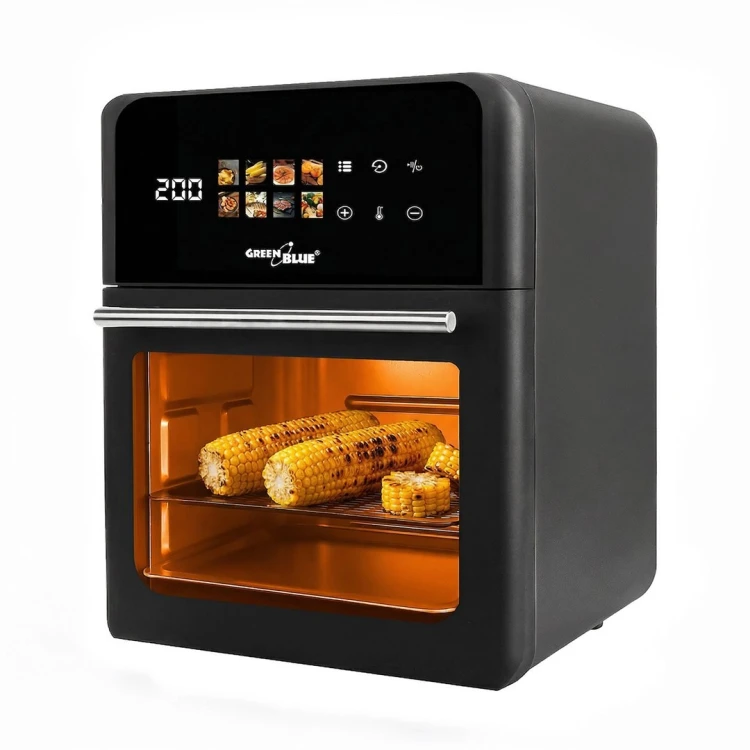 GREENBLUE FRYTKOWNICA BEZTŁUSZCZOWA AIR FRYER, MOCNA 1800W, POJEMNOŚĆ 10L, 8 PROGRAMÓW, AKCESORIA, TIMER GB950