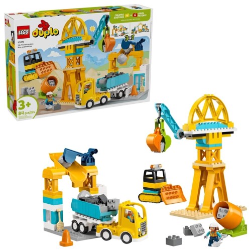 LEGO DUPLO 10476 Plac budowy z pojazdami 3 w 1