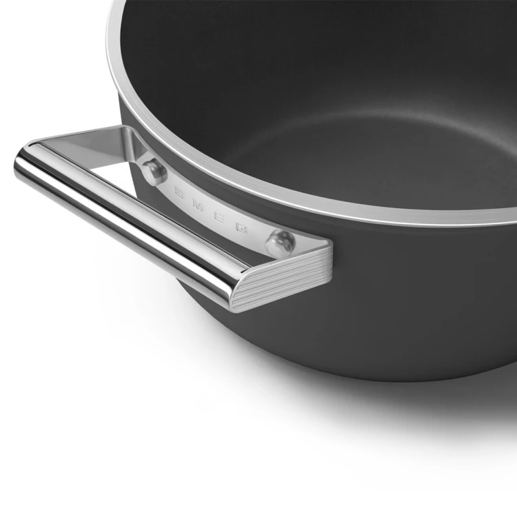Smeg CSF2412BLM garnek wielofunkcyjny Czarny Aluminium, Stal nierdzewna 5,4 l 24 cm