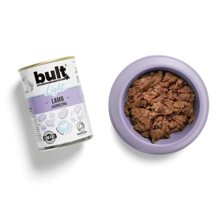 BULT LIGHT mokra karma dla psa monoprotein Jagnięcina puszka 400g