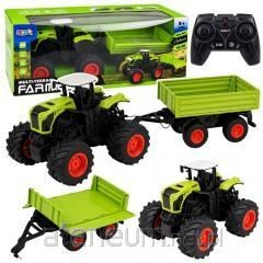 Wysoki Traktor Rolniczy Z Przyczepą Wywrotką Zdalnie Sterowany RC 1:16