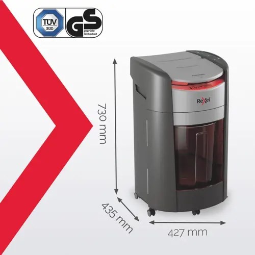 Niszczarka Rexel ShredMax AutoFeed+ 300X, P4, 300 kartek, 25 l kosz